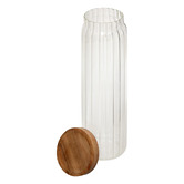 Lot de 3 bocaux, verre, couvercle acacia 0,5/1/1,4l Harmony