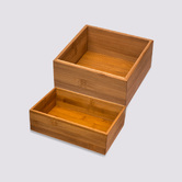 Lot de 2 organiseurs, bambou, plusieurs dimensions Tidy smart bambou