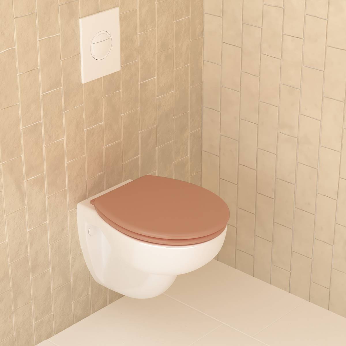 Abattant wc, rose blush Colorama