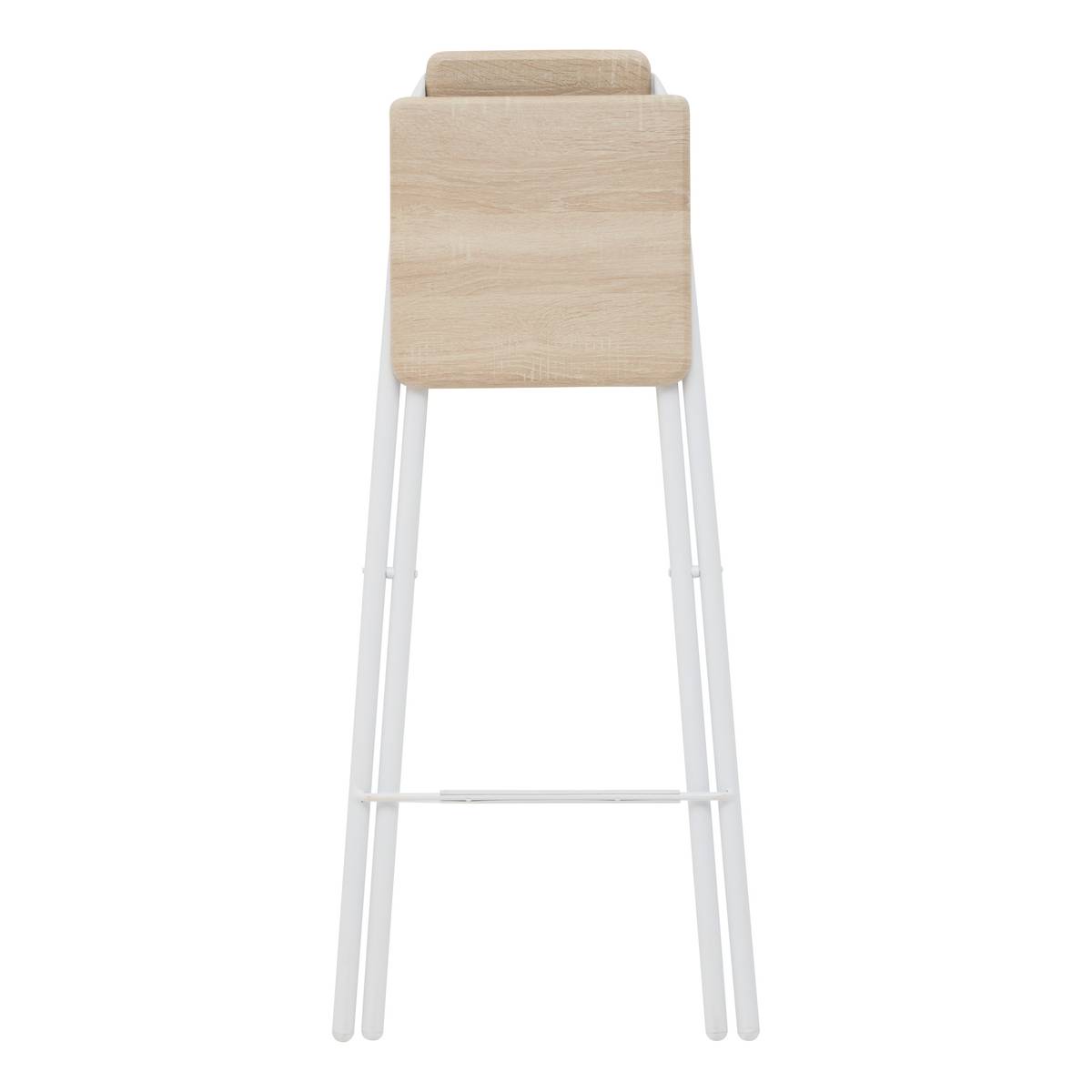 Chaise de bar pliante, h.98 cm, blanc Flexy