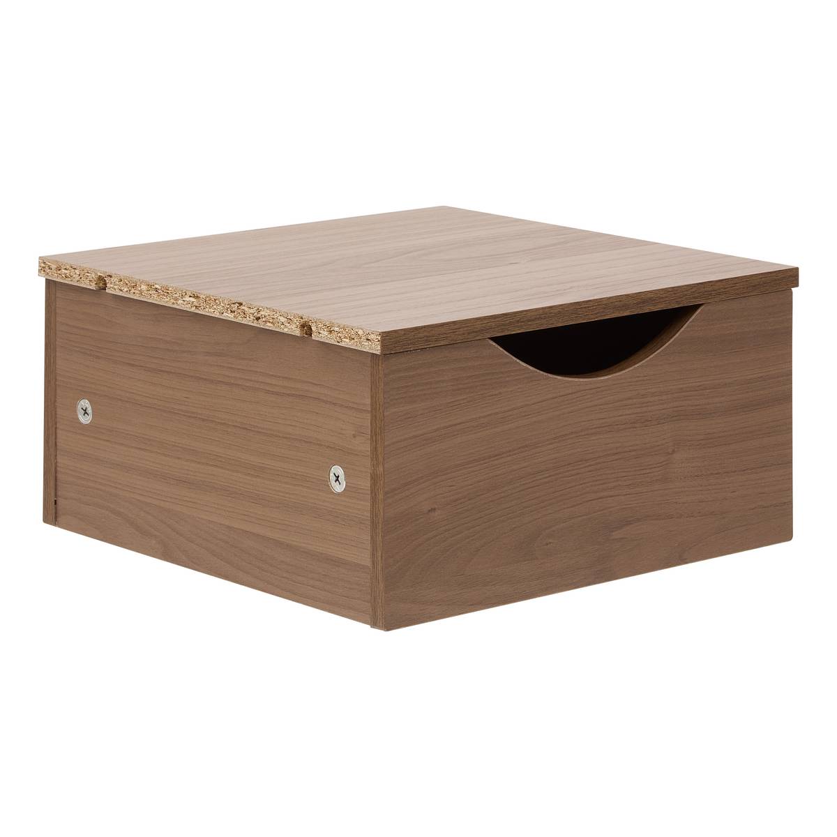 Tiroir + etagere noyer mix 