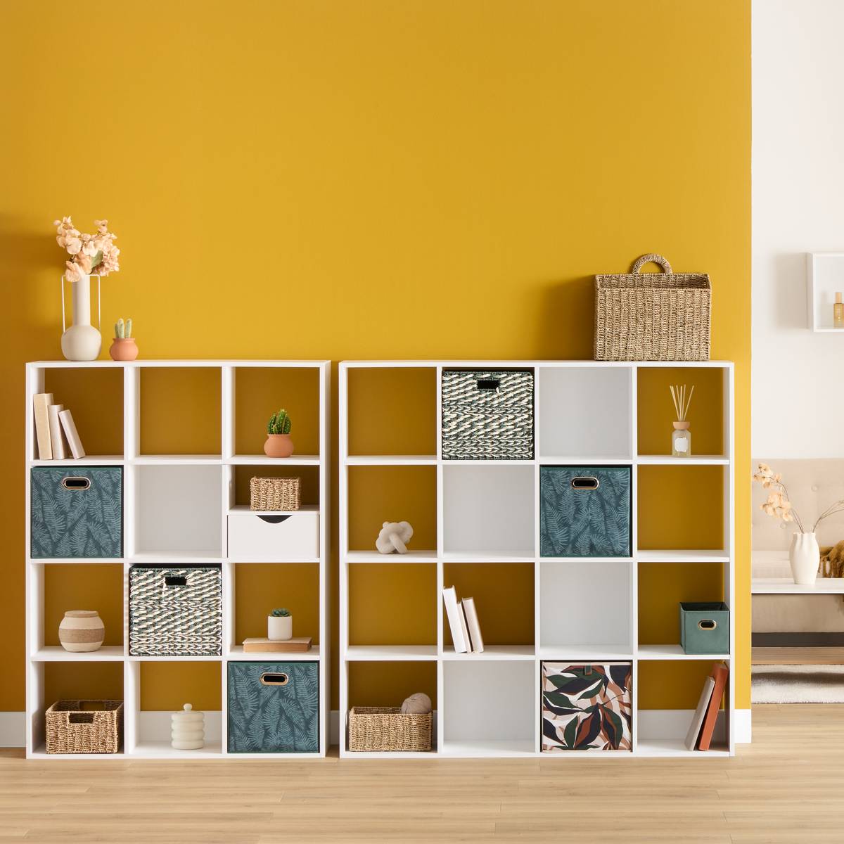 Étagère 12 cases, blanc Mix'n modul