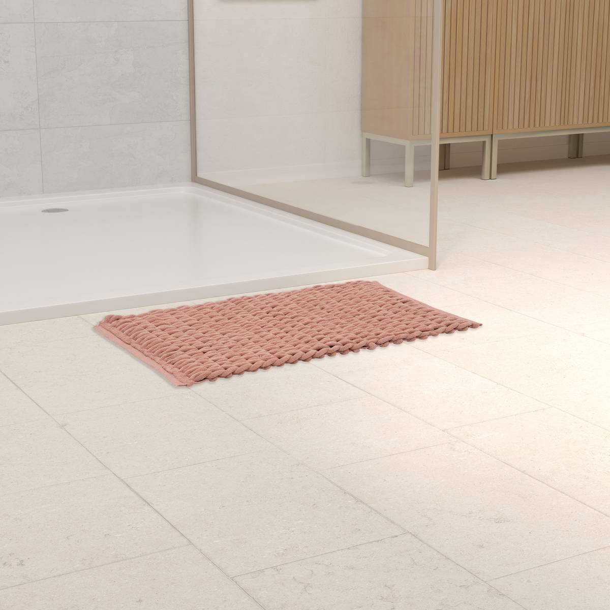 Tapis epais 75x50 blush color 