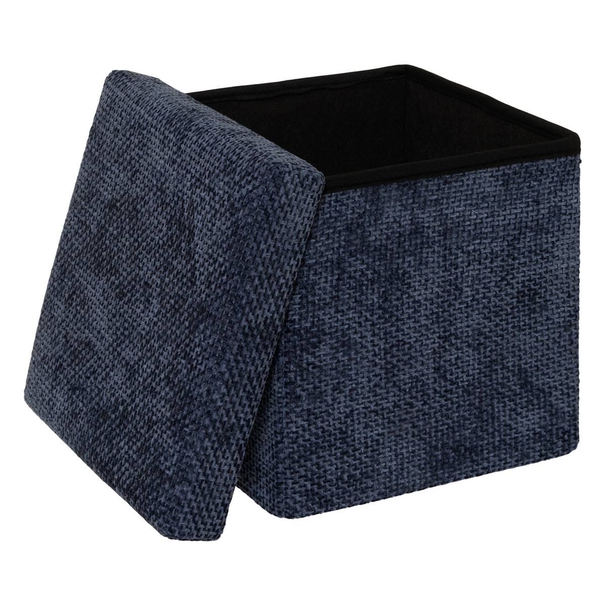 Pouf 31x31 bleu velvy 