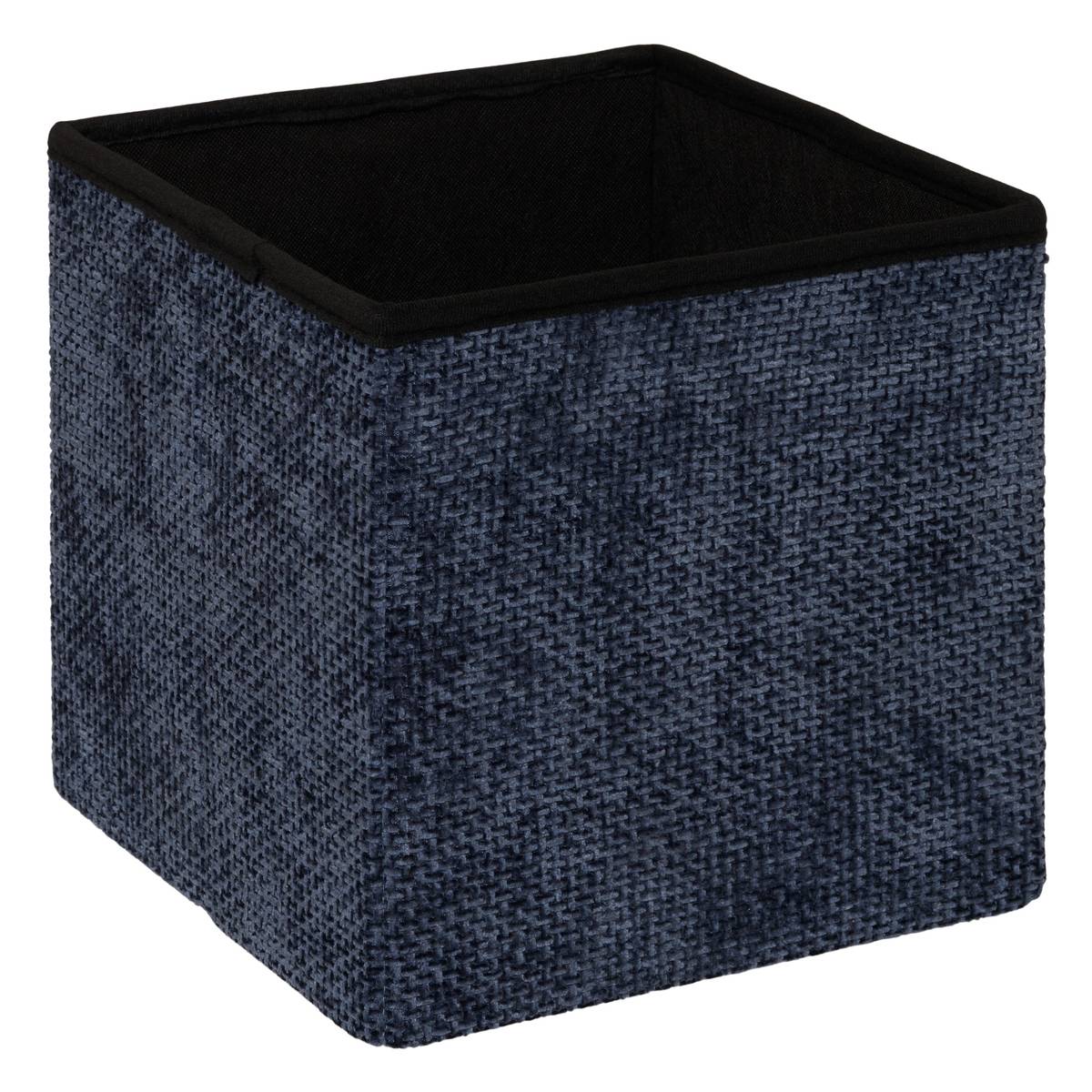 Pouf 31x31 bleu velvy 