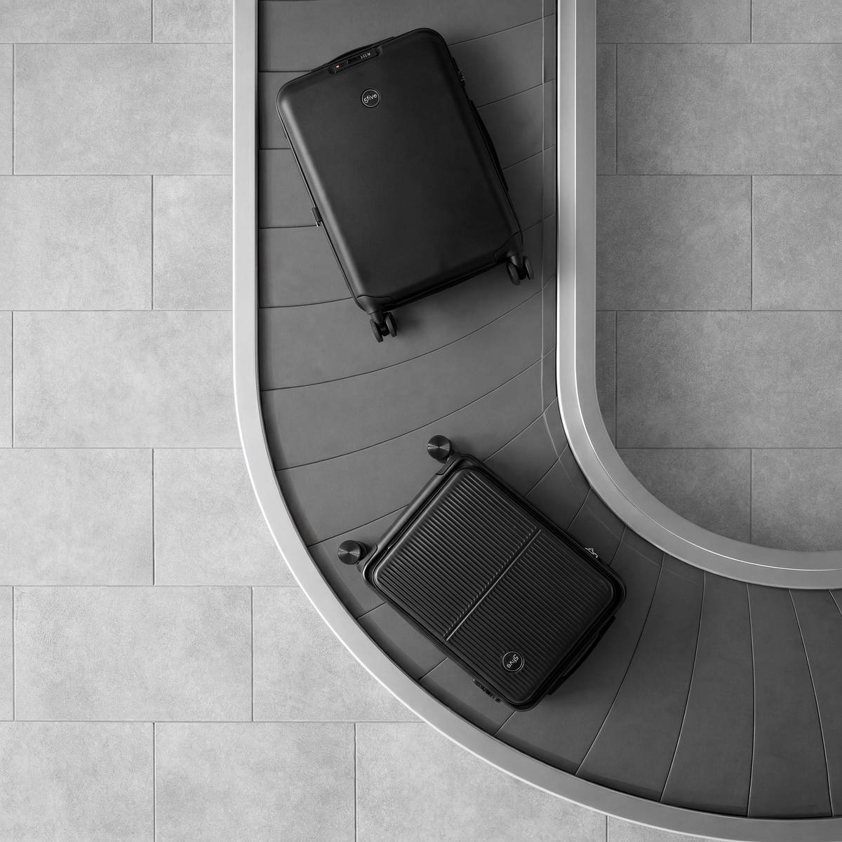 Valise cabine pliable 8 roues, 40l, noir