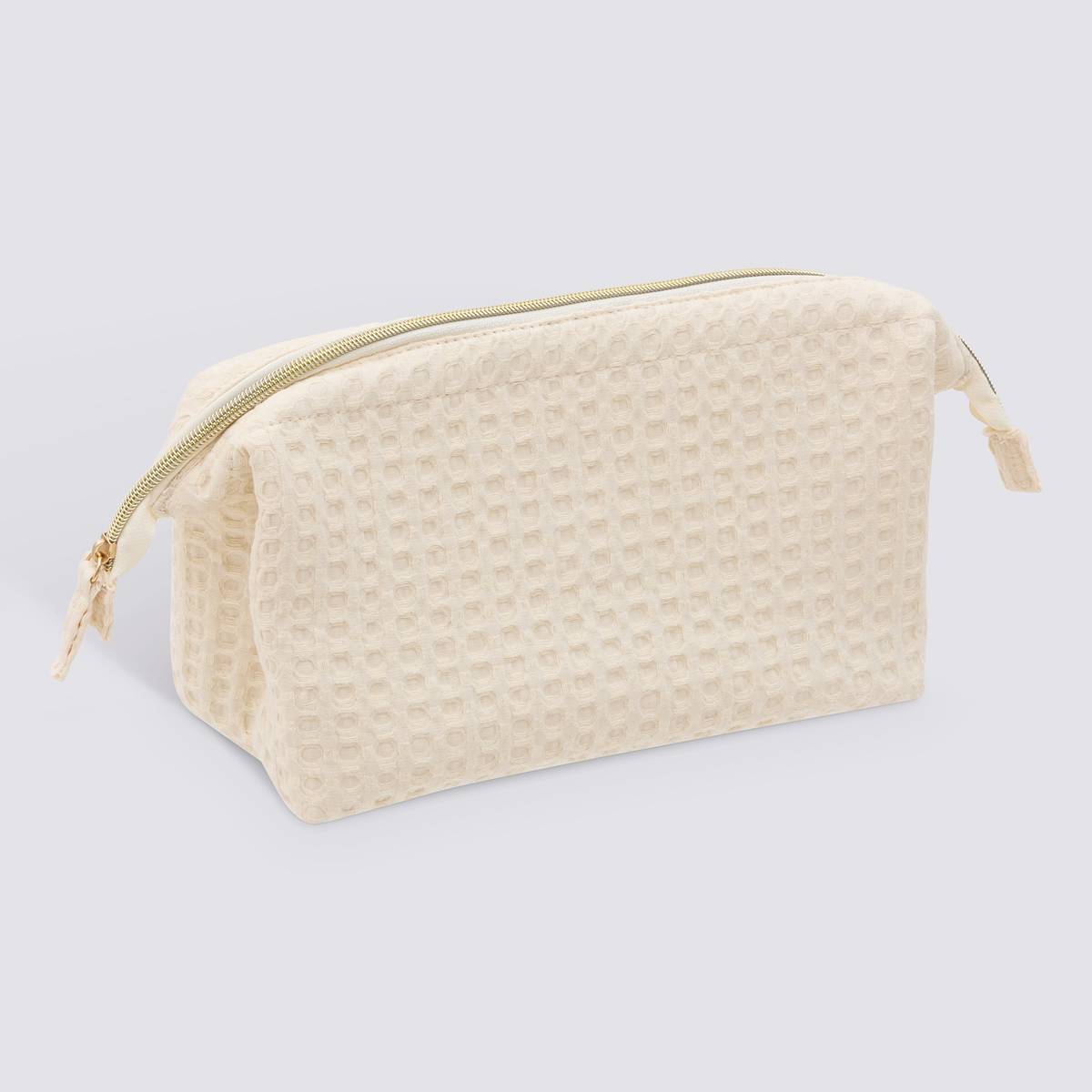 Trousse waffle beige 