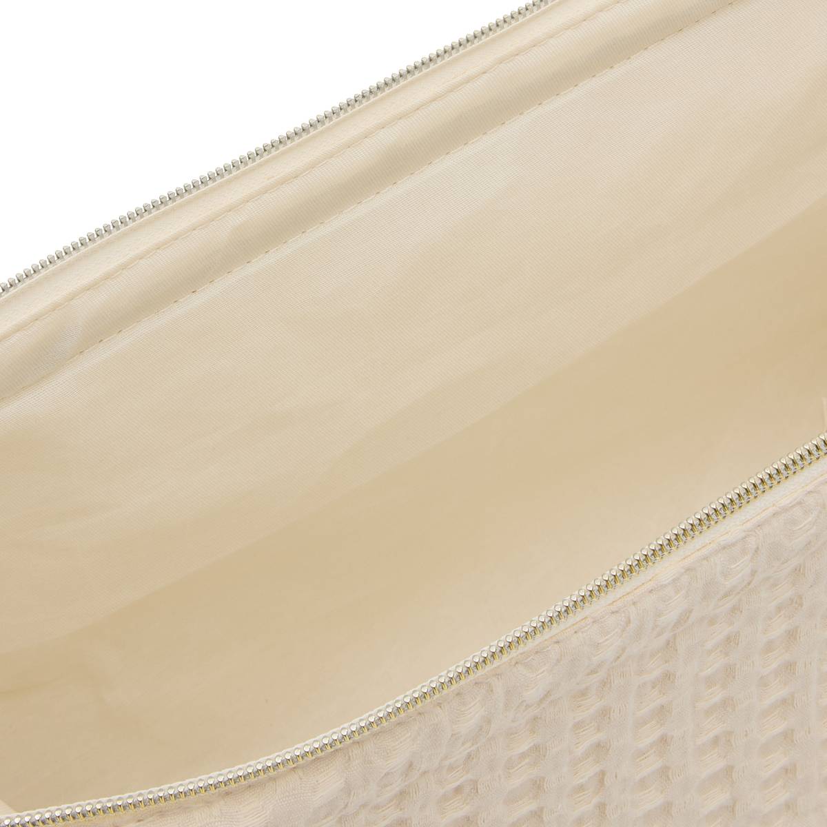 Trousse waffle beige 