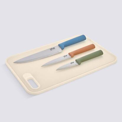 set-planche-a-decouper-et-couteaux-4-pieces-multicolore