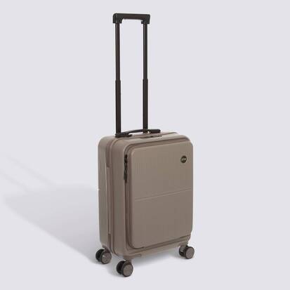 Valise 4 roues, ouverture frontale, 40l, gris 