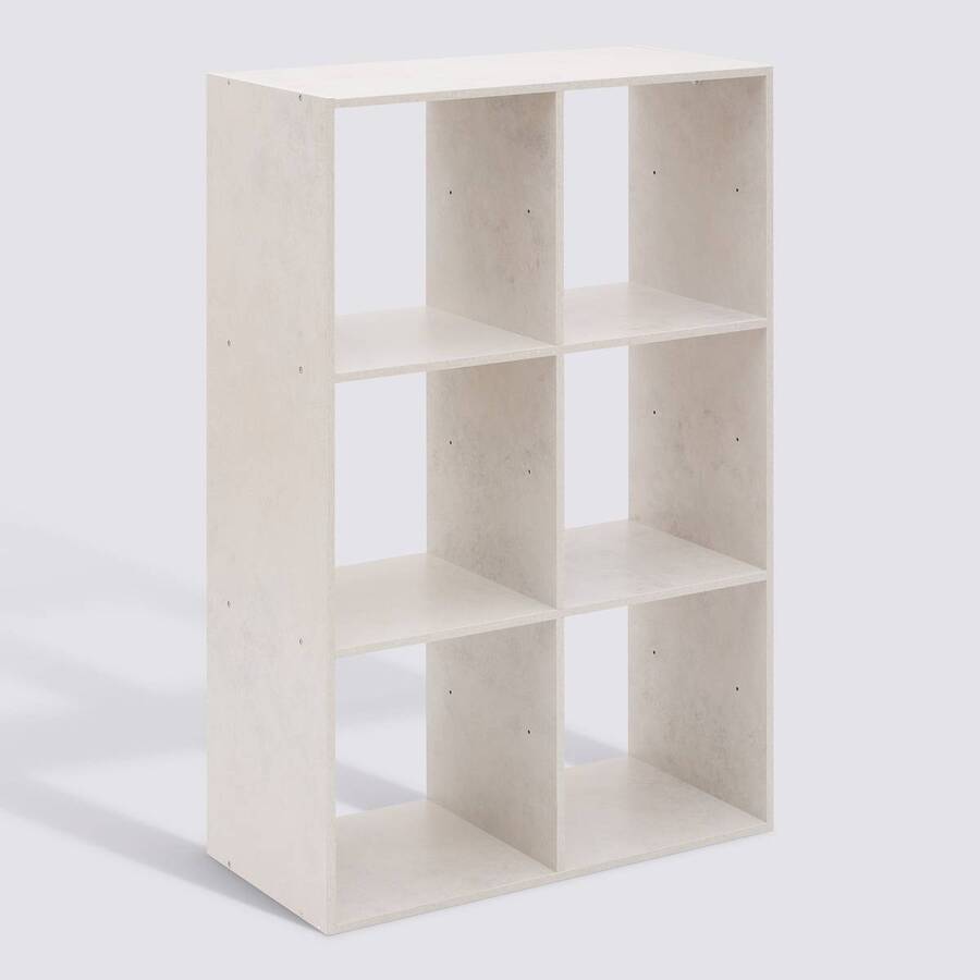 Étagère 6 cases, travertin Mix'n modul