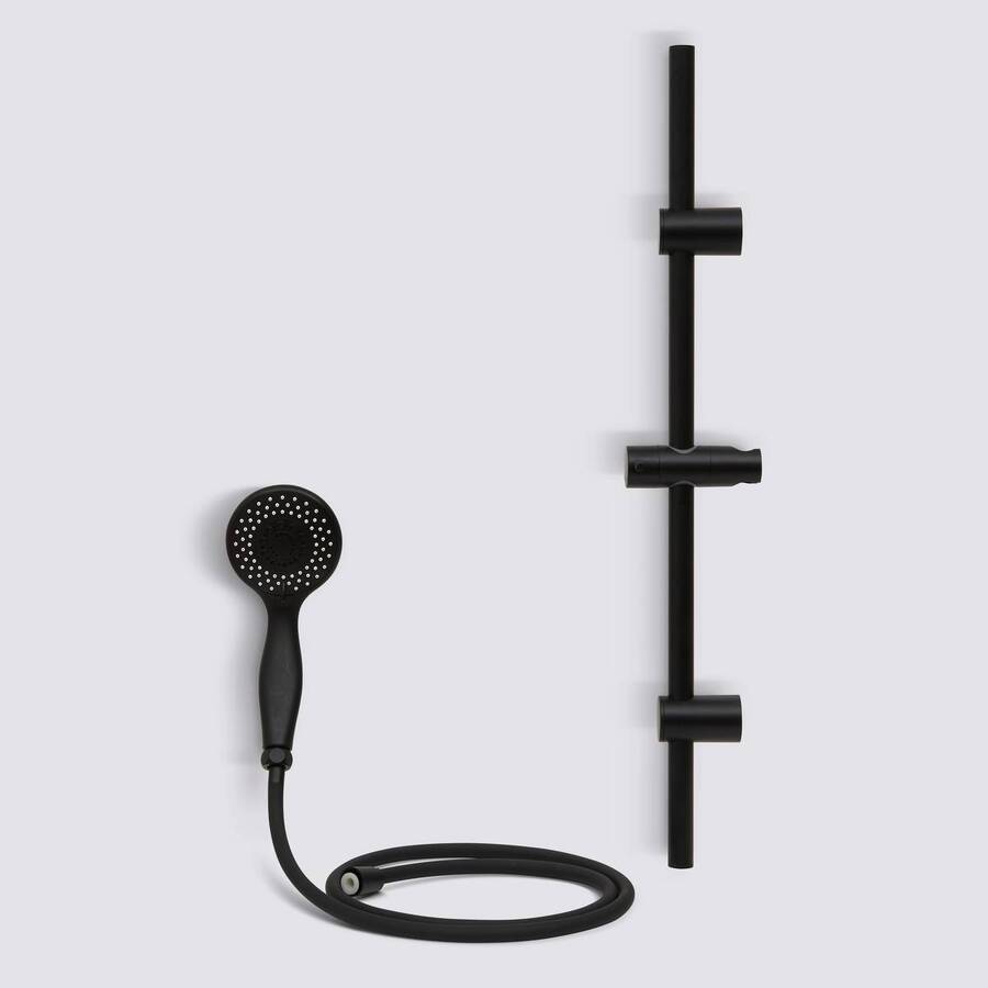 Colonne de douche, 3 pièces, h.73,5 cm, noir 