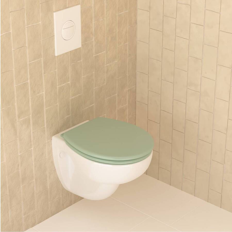 Abattant wc, vert céladon Colorama