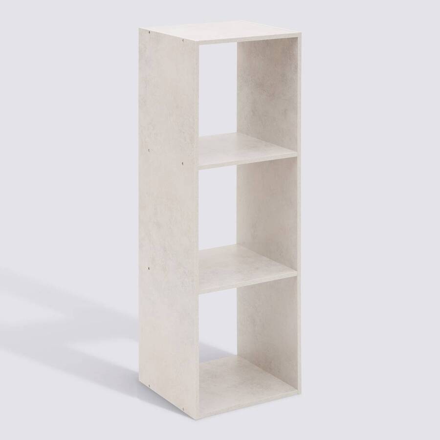 Étagère 3 cases, 34,5x32 cm, crème Mix'n modul