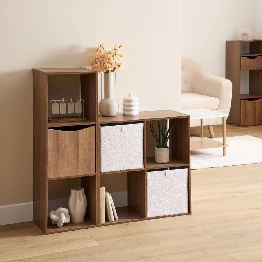 Étagère 1 case, marron Mix'n modul