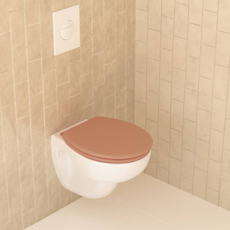 Abattant wc, rose blush Colorama