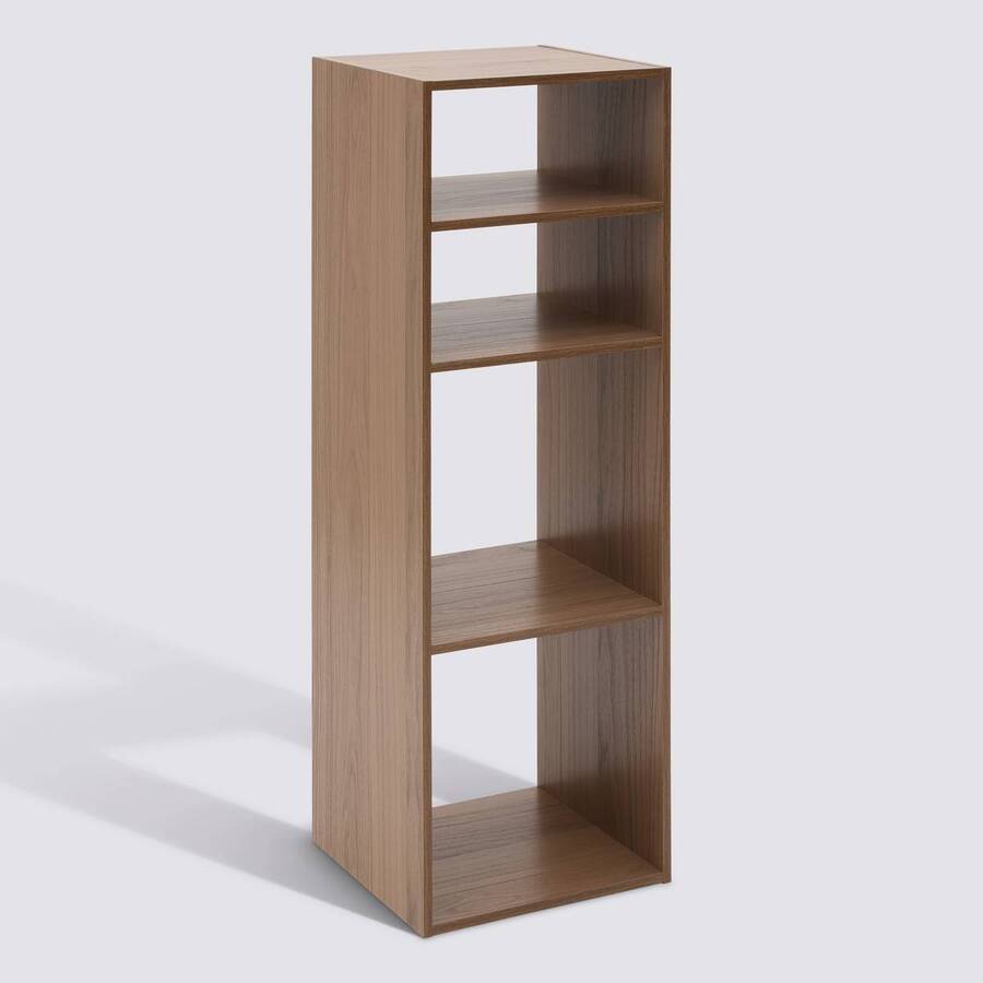Étagère 4 cases, 34,5x32 cm, marron Mix'n modul