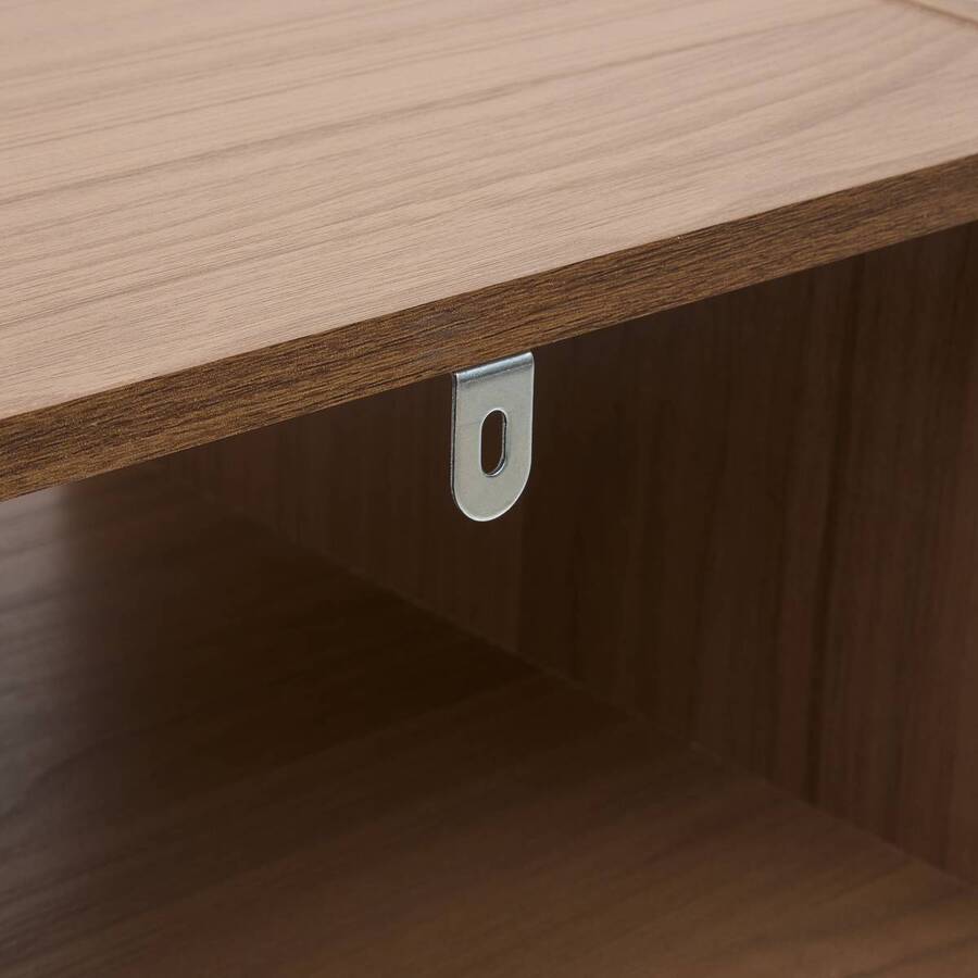 Étagère 4 cases, 34,5x32 cm, marron Mix'n modul
