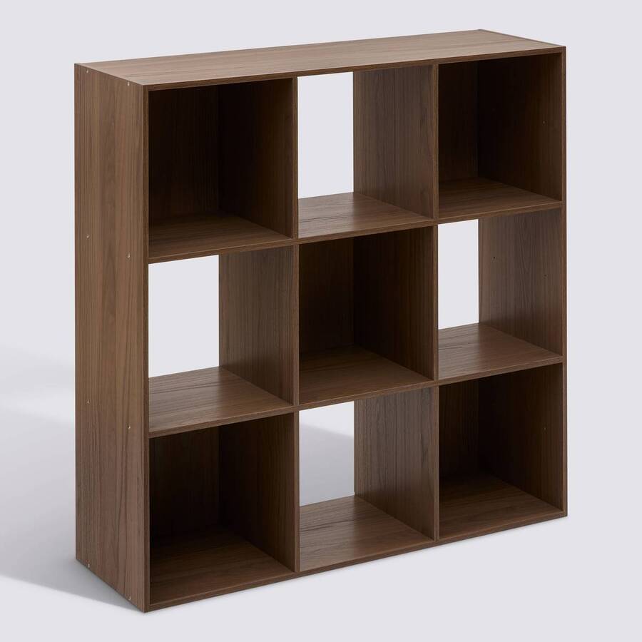 Étagère 9 cases, marron Mix'n modul