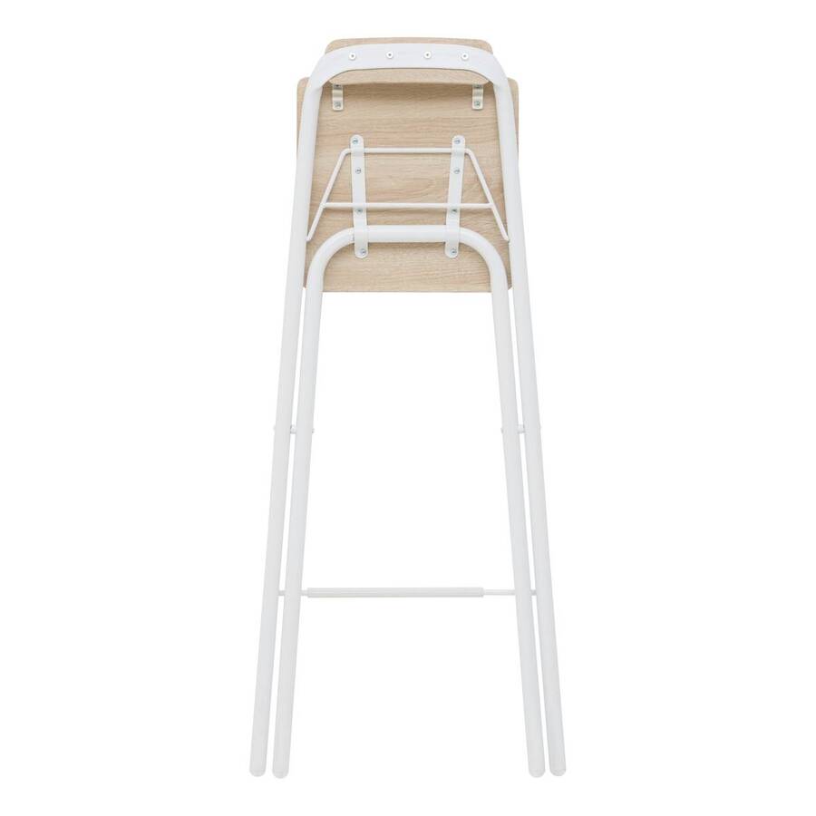 Chaise de bar pliante, h.98 cm, blanc Flexy