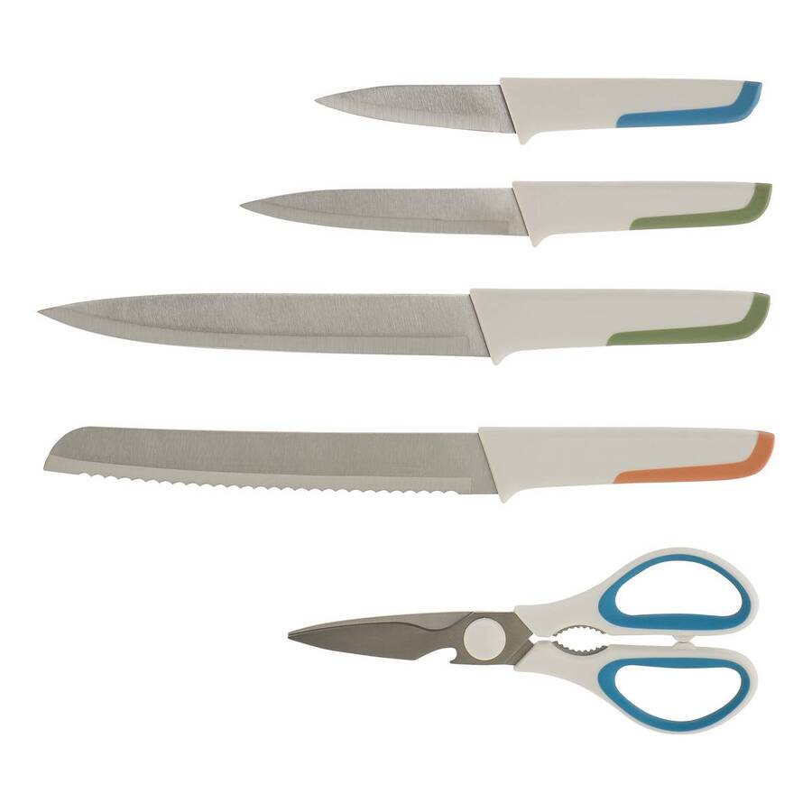 Bloc couteaux, 6 pièces, beige Colors