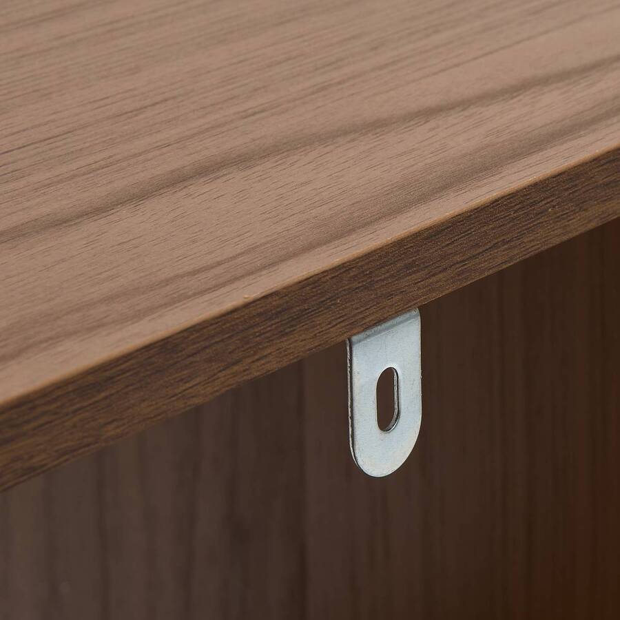 Étagère  4 cases, marron Mix'n modul