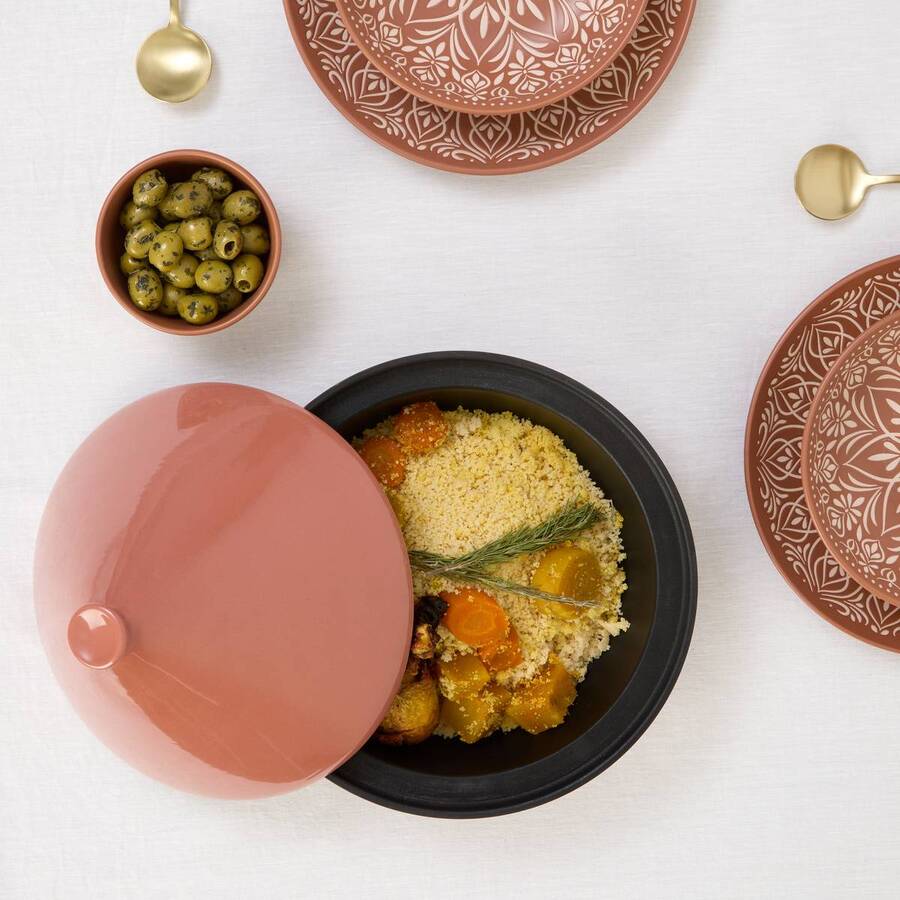 Tajine, grès, d.30,2 x h.22,3 cm Magma