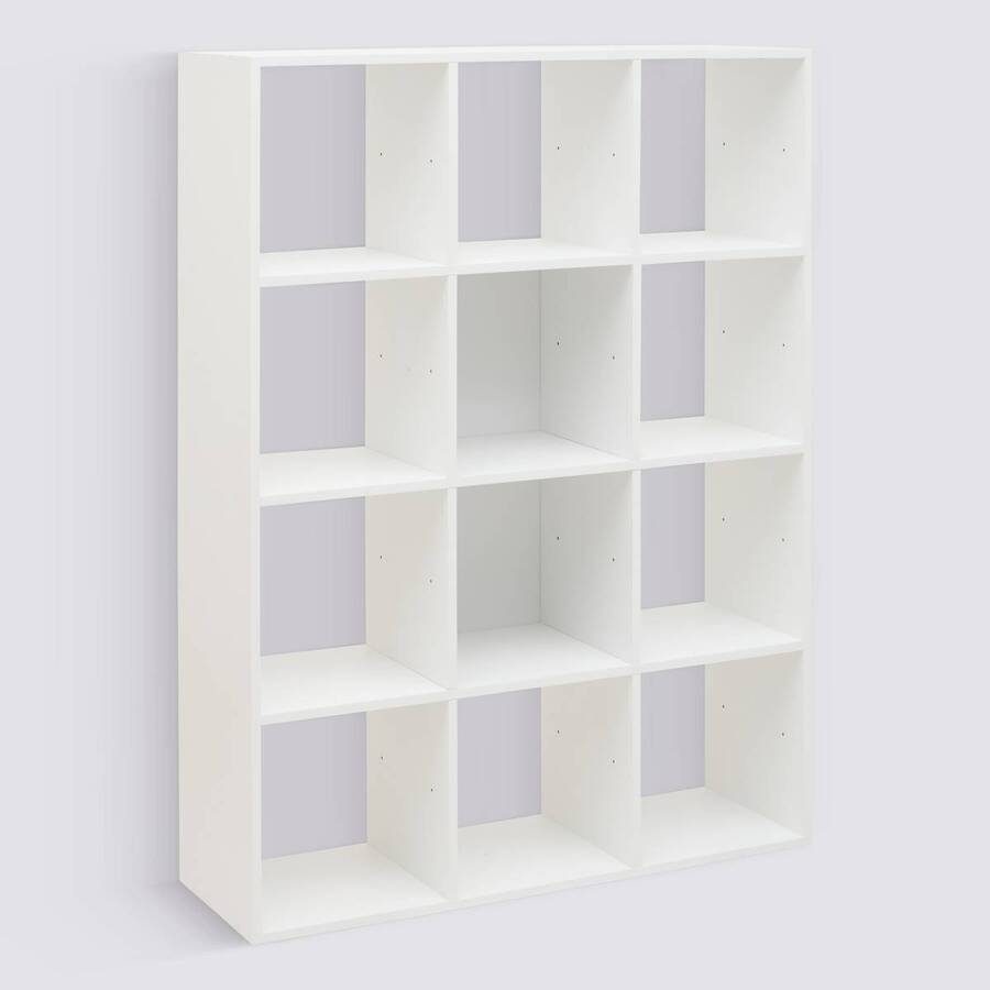 Étagère 12 cases, blanc Mix'n modul