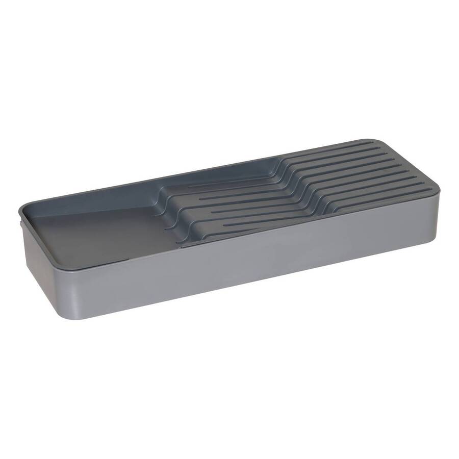 Range-couverts extensible, 4 compartiments, gris Neo