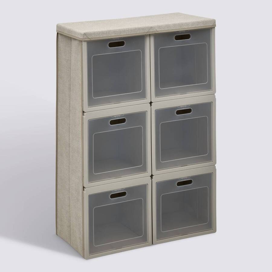 Rangement 6 cases cube'n door 