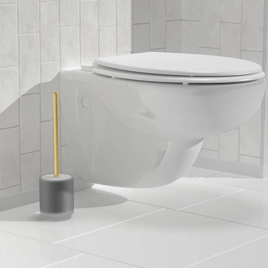 Brosse wc, d.9,5 cm, blanc Solis