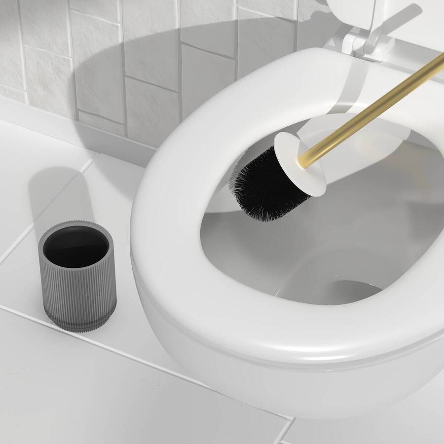 Brosse wc, d.9,5 cm, blanc Solis