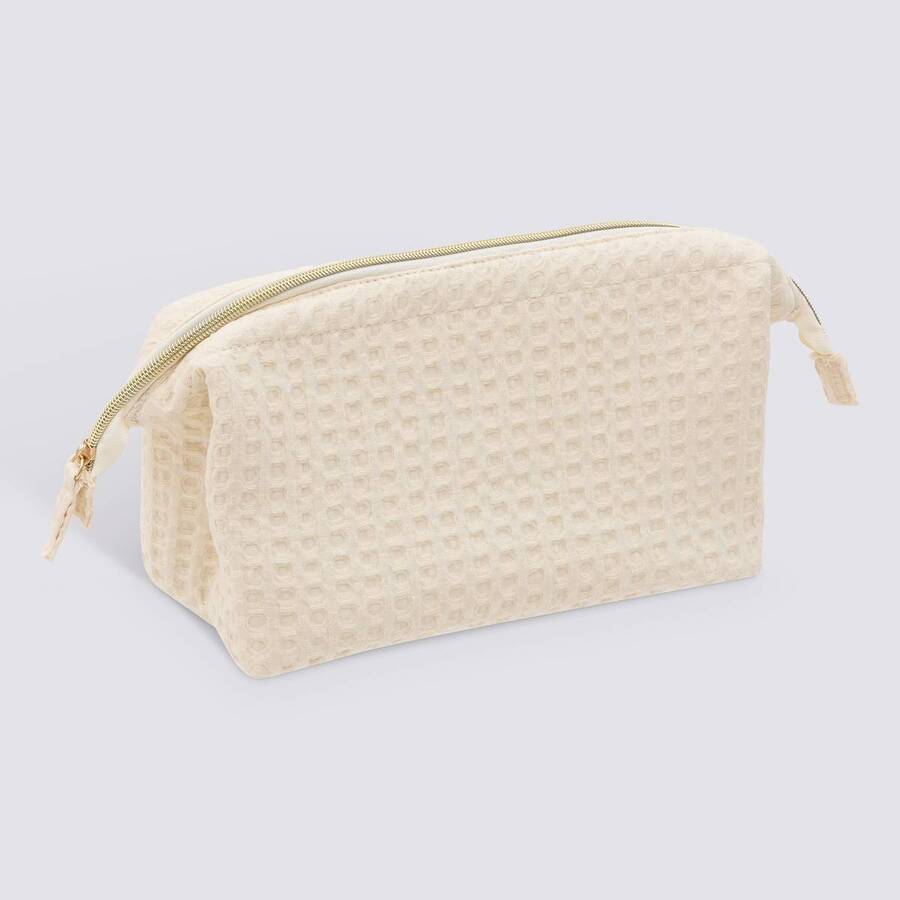 Trousse waffle beige 