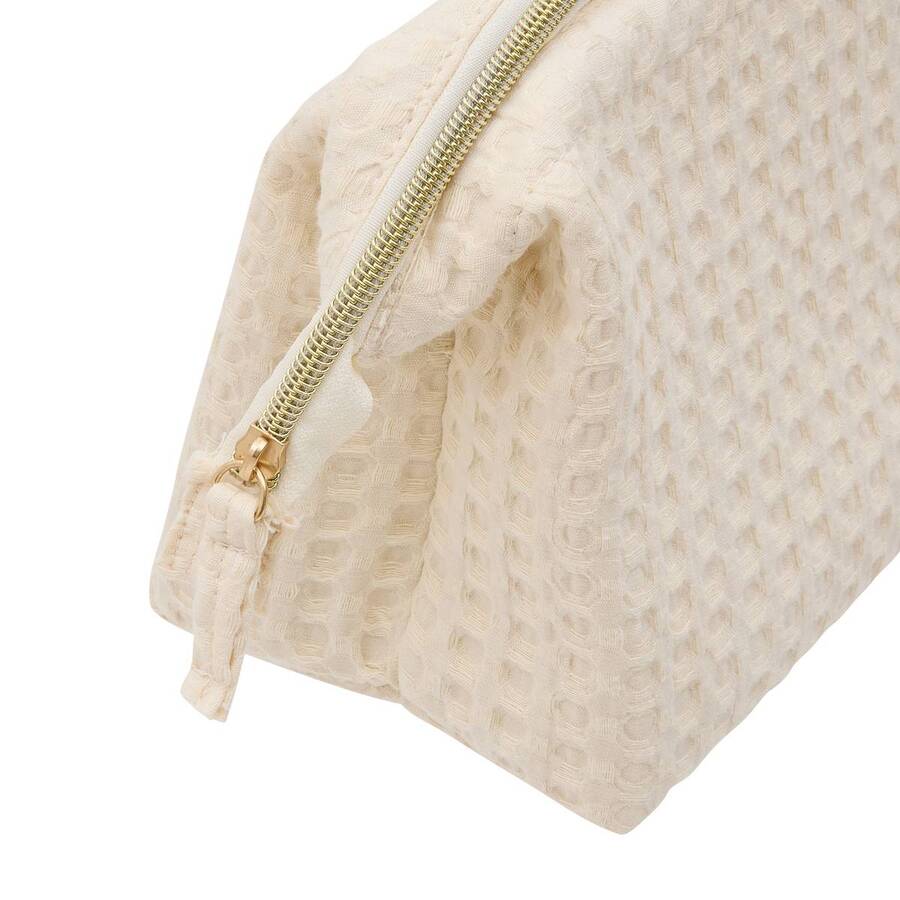 Trousse waffle beige 
