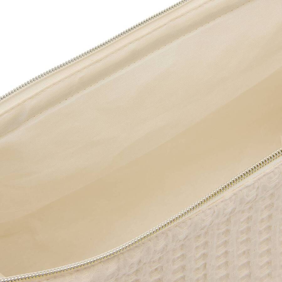 Trousse waffle beige 