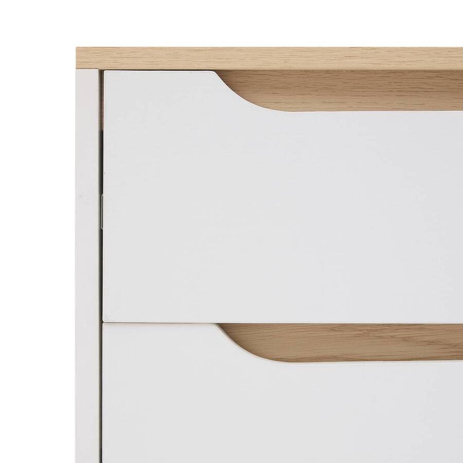 Meuble d'entree bois 12p luma 