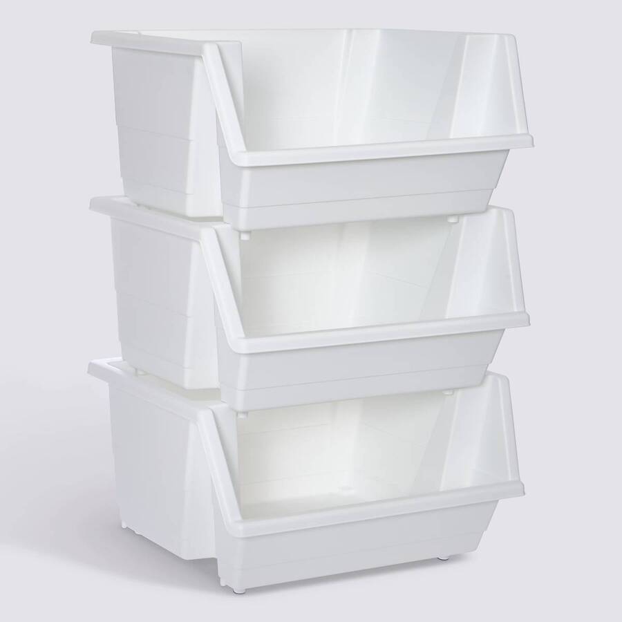 Tour 3 casiers empil pp blanc 