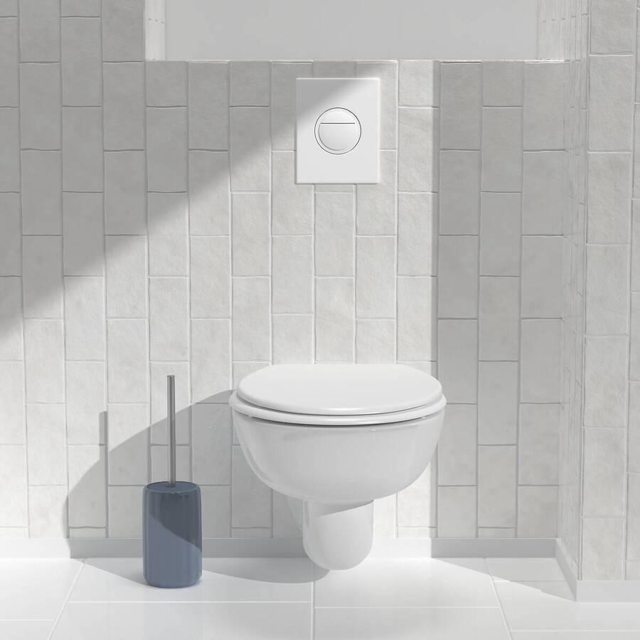 Brosse wc bleu suny color 