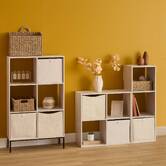 Étagère 6 cases, travertin Mix'n modul