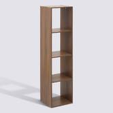 Étagère 4 cases, marron Mix'n modul