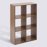 Étagère 6 cases, marron Mix'n modul