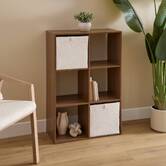 Étagère 6 cases, marron Mix'n modul