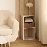 Étagère 2 cases, effet travertin Mix'n modul