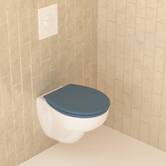 Abattant wc, bleu Colorama