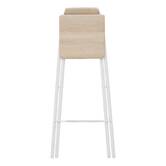 Chaise de bar pliante, h.98 cm, blanc Flexy