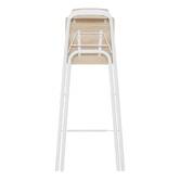 Chaise de bar pliante, h.98 cm, blanc Flexy