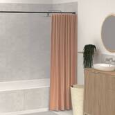Rideau de douche, 180x200 cm, rose blush Colorama