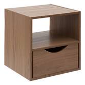 Tiroir + etagere noyer mix 