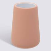 Porte-brosse à dents, d.8,3 x h.11,8 cm, grès, rose blush Colorama