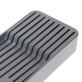 Range-couverts extensible, 4 compartiments, gris Neo